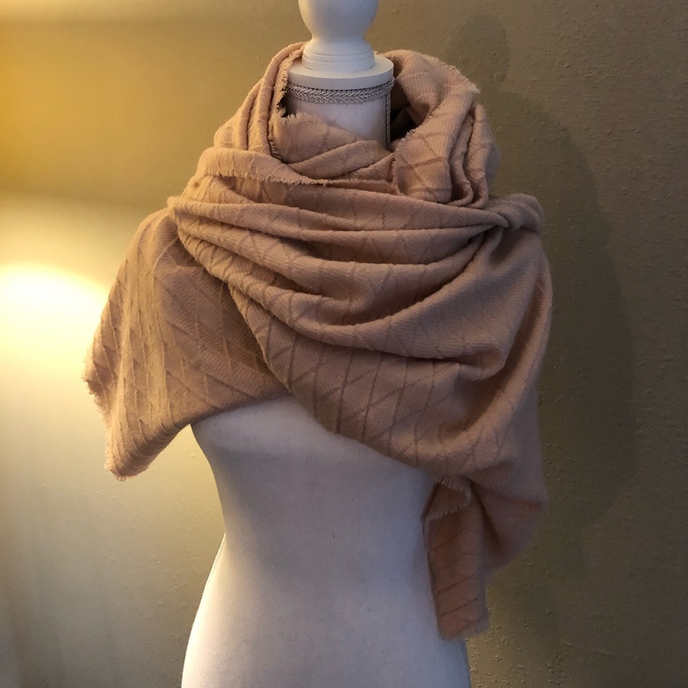 Blush colored Vince Camino scarf
